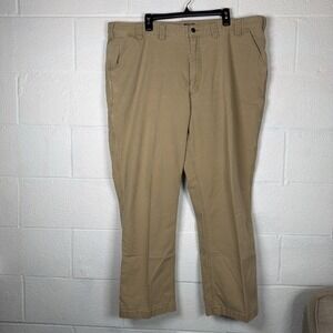 Carhartt Rugged Flex 46x32 (fit 44 x 30L) Khaki Relaxed Fit Khaki Pants